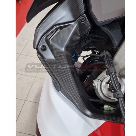 Carbon fiber control panels for windshield - Ducati Multistrada V4