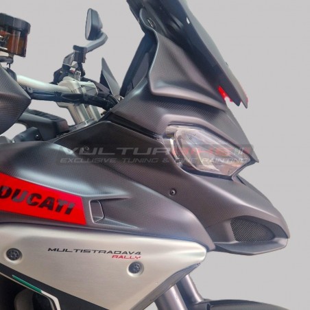 Convoyeur à air complet avec couvercle en carbone intégré pour Ducati Multistrada V4 / V4S / Rallye