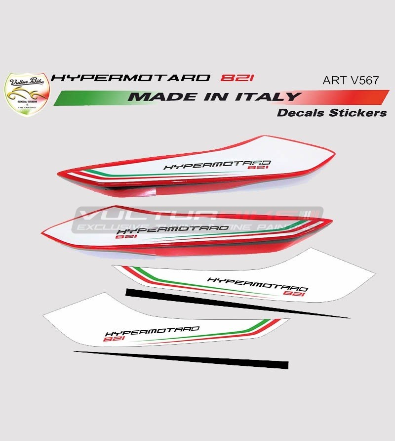 Adesivi per codino design personalizzato - Ducati Hypermotard 821 