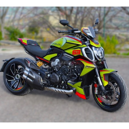Lamborghini Style Complete Sticker Kit - Ducati Diavel V4