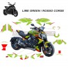 Lamborghini Style Kompletter Aufklebersatz - Ducati Diavel V4
