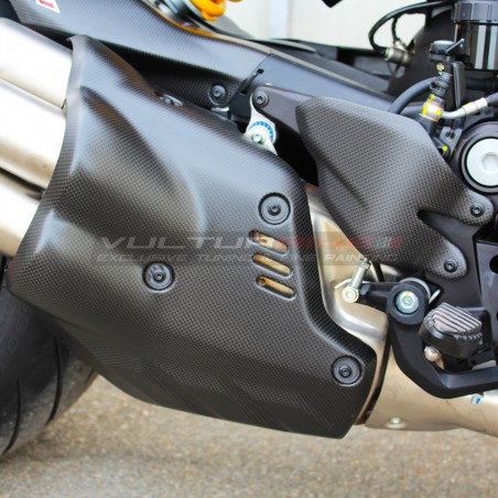 Original Carbon Auspuff Schalldämpfer Abdeckung - Ducati Diavel V4