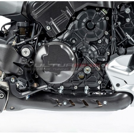 Tapa del colector de escape del lado derecho de fibra de carbono - Ducati Diavel V4