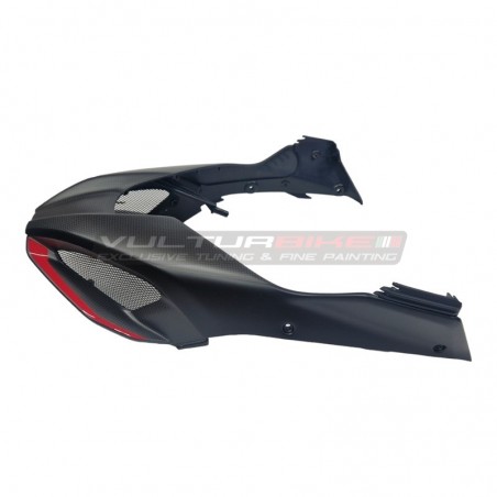 Convogliatore airbox personalizzato completo con cover carbonio integrata per Ducati Multistrada V4 Rally 