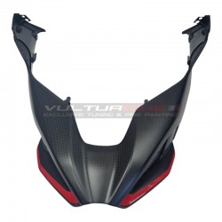 Complete custom airbox conveyor with integrated carbon cover for Ducati Multistrada V4 Rally
