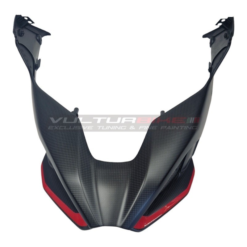 Convogliatore airbox personalizzato completo con cover carbonio integrata per Ducati Multistrada V4 Rally 