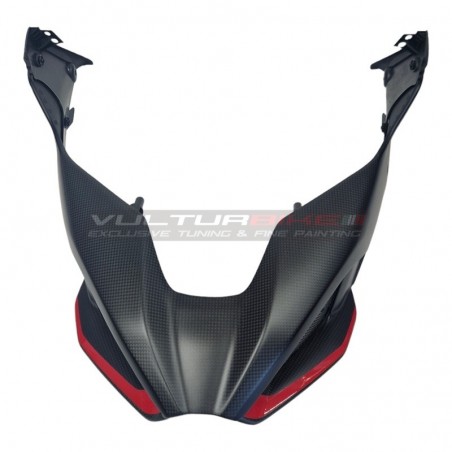 Transportador de caja de aire personalizado completo con cubierta de carbono integrada para Ducati Multistrada V4 Rally