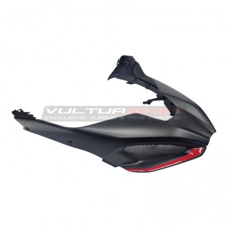 Convoyeur complet de boîte à air personnalisé avec couvercle en carbone intégré pour Ducati Multistrada V4 Rally