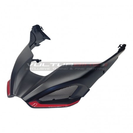 Convoyeur complet de boîte à air personnalisé avec couvercle en carbone intégré pour Ducati Multistrada V4 Rally