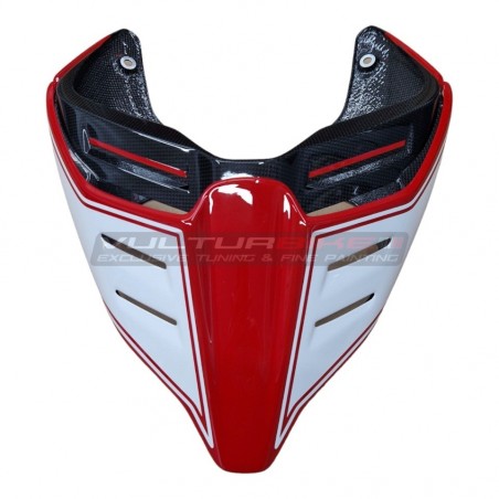 Arrière carbone sportage design rouge/blanc - Ducati Panigale / Streetfighter V4 / V2