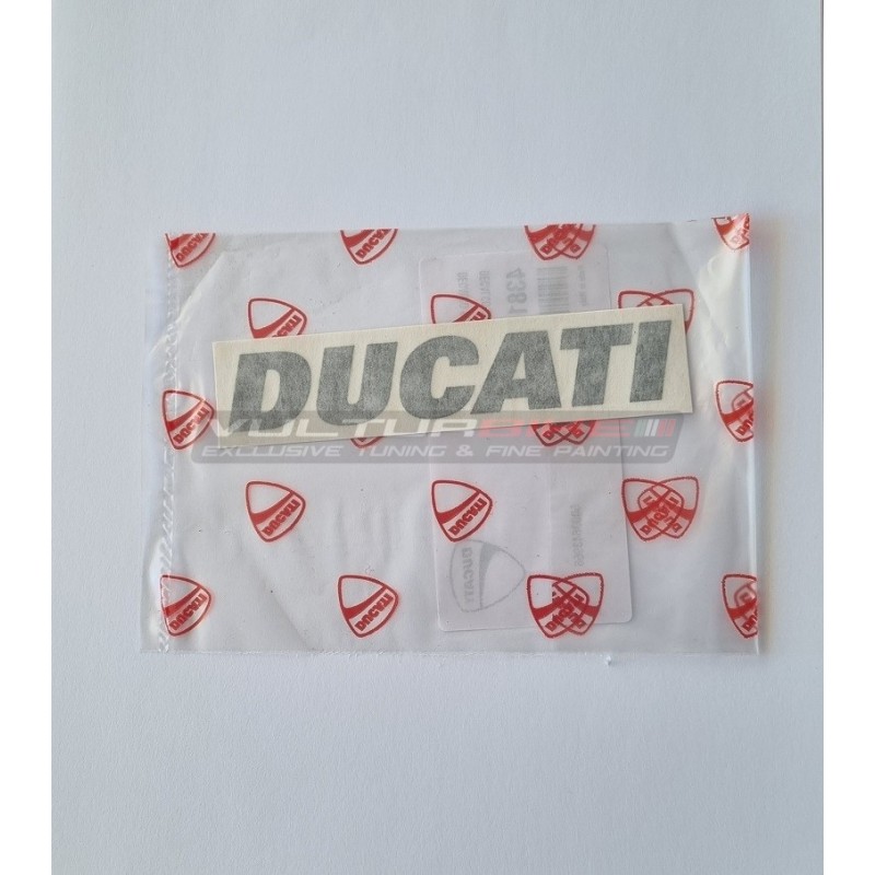 Paar originale matte graphitfarbene Aufkleber für Panzer - Ducati Diavel V4