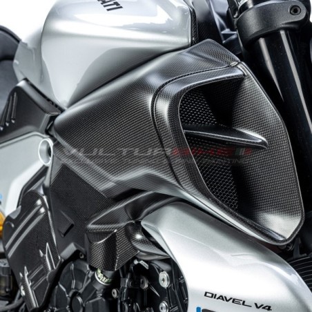 Pair of carbon airbox conveyors - Ducati Diavel V4