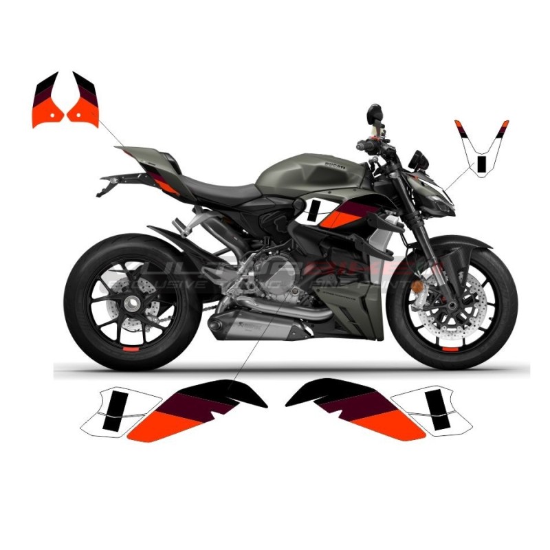 Custom livery compatible with Ducati Streetfighter V2 2020 / 2024 green