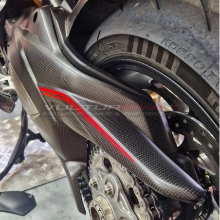 Couvercle carbone pour bras oscillant - Ducati Multistrada V4 Pikes Peak / V4RS