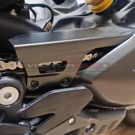 Couvercle de chaîne en carbone pour Ducati Diavel V4