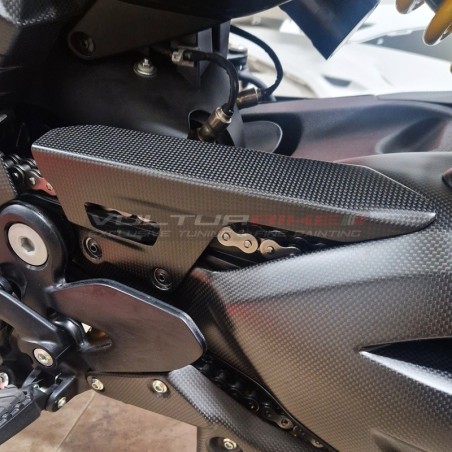 Couvercle de chaîne en carbone pour Ducati Diavel V4