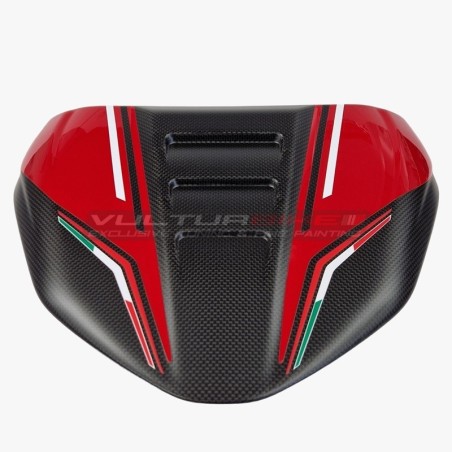 Housse de selle en carbone au nouveau design - Ducati Diavel V4 (ROUGE)