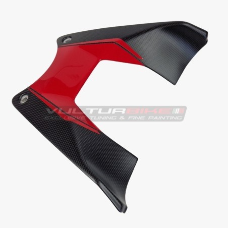 Carbon Tankabdeckung rotes Design - Ducati Diavel V4