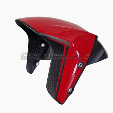 Carbon Kotflügel vorne rot Design - Ducati Diavel V4