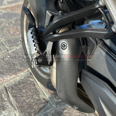 Paracalore carbonio per collettore scarico full Akrapovic - Ducati Multistrada V4 