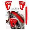 Set adesivi per parafango - Ducati Streetfighter V2 e Ducati Panigale V2