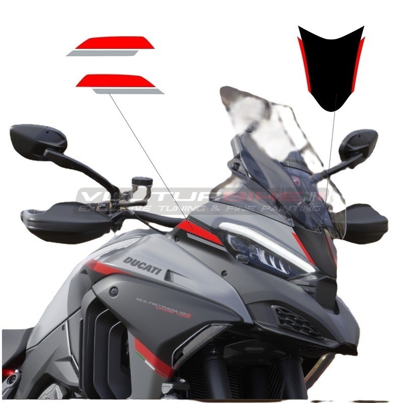 Front fairing decals - Ducati Multistrada V4 Grand Tour