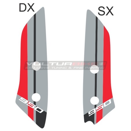 Décalcomanies sur les ailes avant - Ducati Multistrada 950 / 950S / V2 / V2S / Enduro