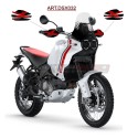 Handguard stickers "RED X design" - Ducati DesertX