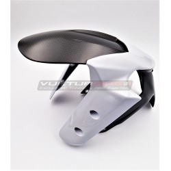 Garde-boue avant carbone - Multistrada V4S (BLANC ICEBERG)