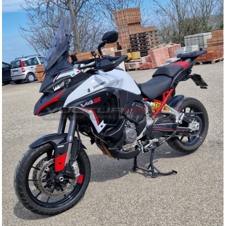 Paneles laterales originales personalizados - Ducati Multistrada V4 / V4S IC Blanco