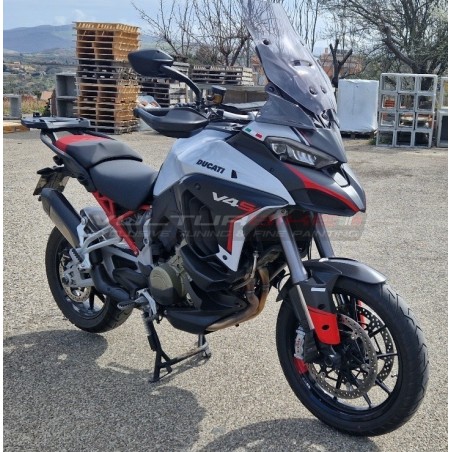 Paneles laterales originales personalizados - Ducati Multistrada V4 / V4S IC Blanco
