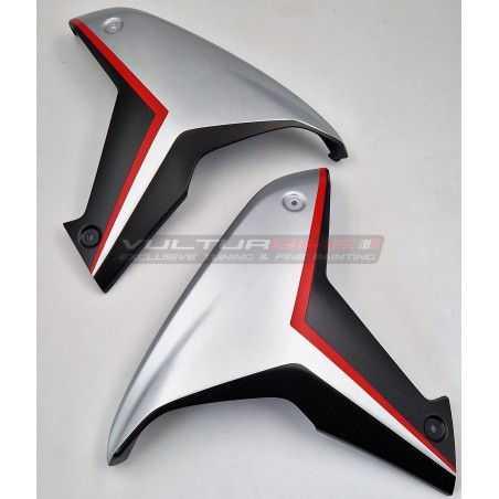 Pannelli in carbonio effetto alluminio spazzolato - Ducati Multistrada V4 / V4S 