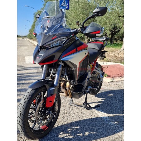 Panneaux carbone effet aluminium brossé - Ducati Multistrada V4 / V4S