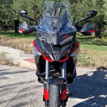 Pannelli in carbonio effetto alluminio spazzolato - Ducati Multistrada V4 / V4S 