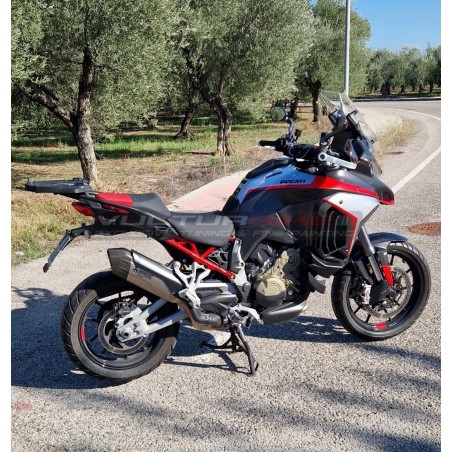 Pannelli in carbonio effetto alluminio spazzolato - Ducati Multistrada V4 / V4S 