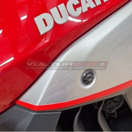 Pannelli in carbonio effetto alluminio spazzolato - Ducati Multistrada V4 / V4S 