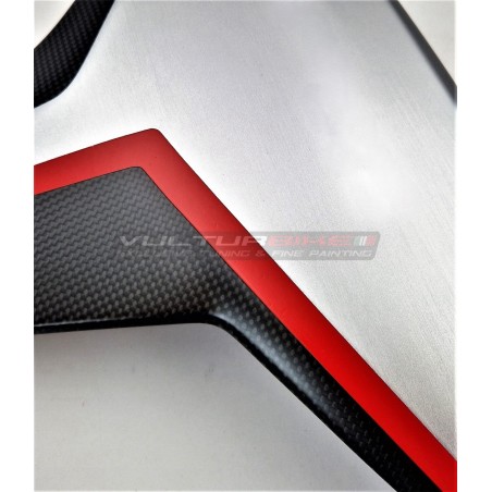 Pannelli in carbonio effetto alluminio spazzolato - Ducati Multistrada V4 / V4S 
