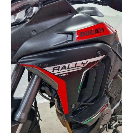 Panneaux latéraux d’origine rouge et noir - Ducati Multistrada V4 Rally