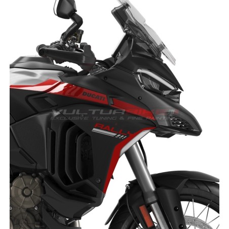 Paneles laterales originales versión rojo / negro mate - Ducati Multistrada V4 Rally