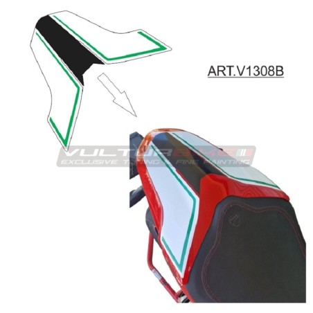 Autocollant de queue design tricolore - Ducati Supersport 950