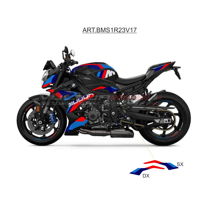 Par de pegatinas tricolor para carenados superior - BMW S1000R