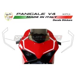 2 Adesivi per cupolino - Ducati Panigale V4 / V4S / V4R / V2 2020 