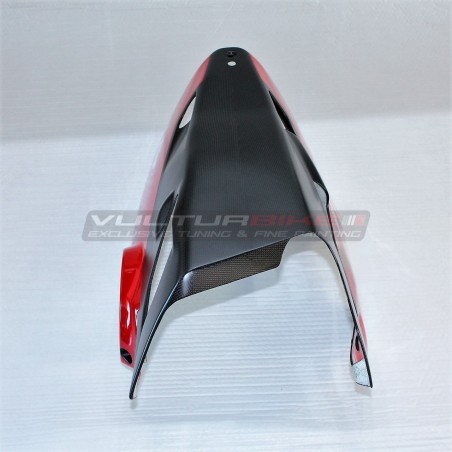 Carbon lower tank for Akrapovic exhaust|FULLSIXCARBON - Ducati Panigale V4 Speciale