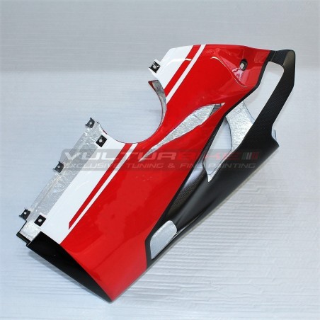 Carbon lower tank for Akrapovic exhaust|FULLSIXCARBON - Ducati Panigale V4 Speciale