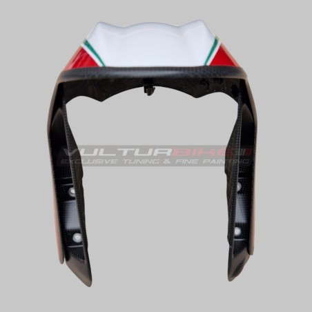 Parafango anteriore carbonio design tricolore - Ducati Streetfighter / Panigale V2 / V4