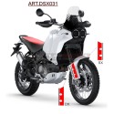 Stripe Design Stickers for Front Fender - Ducati DesertX
