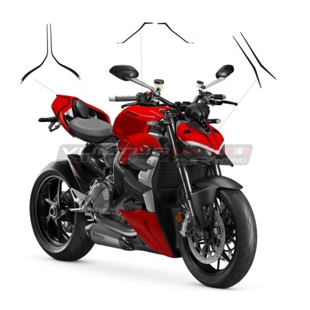 Kit de pegatinas decorativas con bandera italiana - Ducati Streetfighter V2