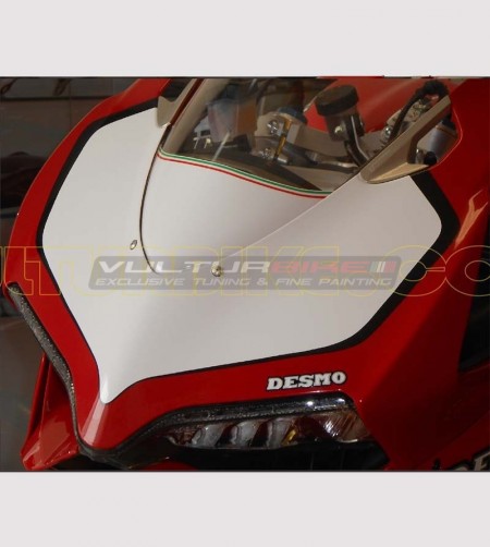 Adesivo tabella portanumero bianco/nero - Ducati Panigale 899/1199 