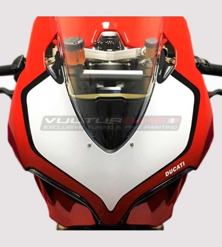 Adesivo tabella portanumero bianco/nero - Ducati Panigale 899/1199 