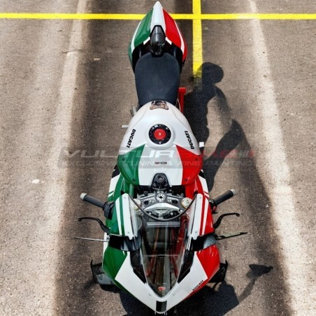Carene personalizzate in versione tricolore italiano - Ducati Panigale V4 2022 / 2024 